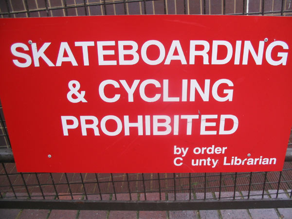 Library sign