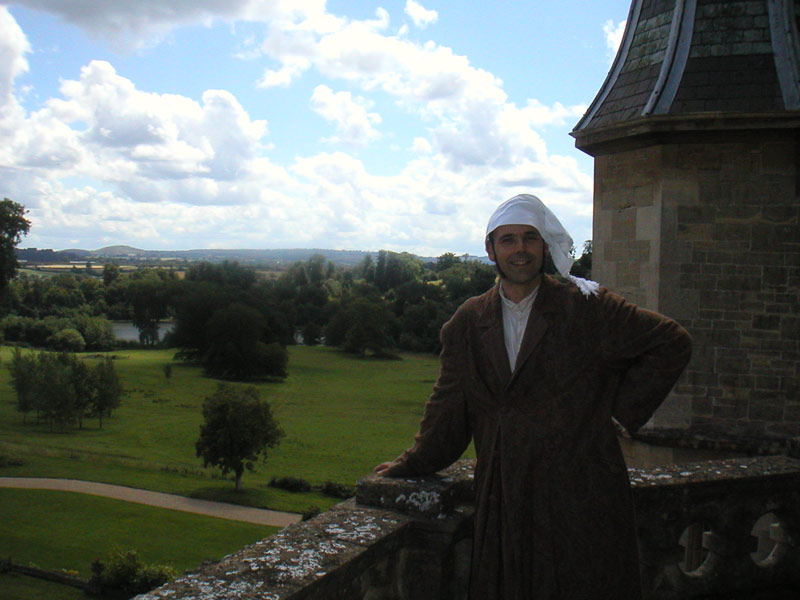 Rob Newman at home feeling the people's pain